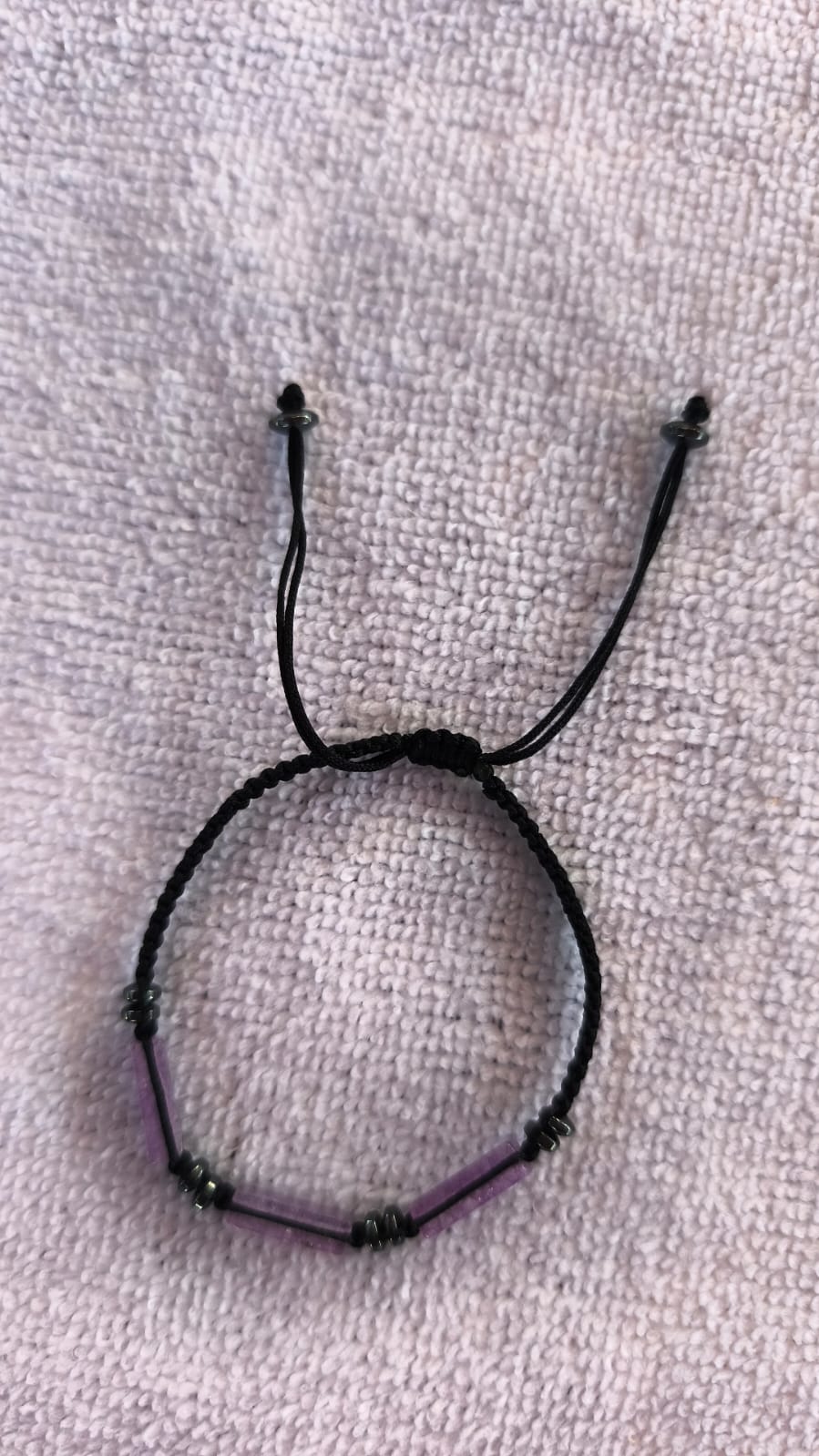 Pulsera en cubitos con amatista